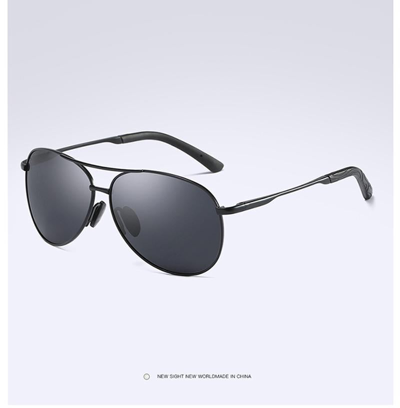 AORON New Polarized Men Sunglasses Classic Pilot Driving Sun Glasses Metal Frame Mirror Lens Sunglasses Men/Women