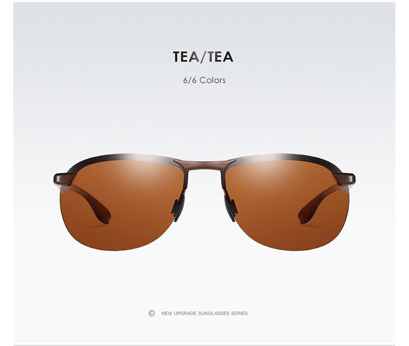 AORON New Aluminum Frame Sunglasses Men Polarized Sun Glasses Driver Driving Sunglasses UV400