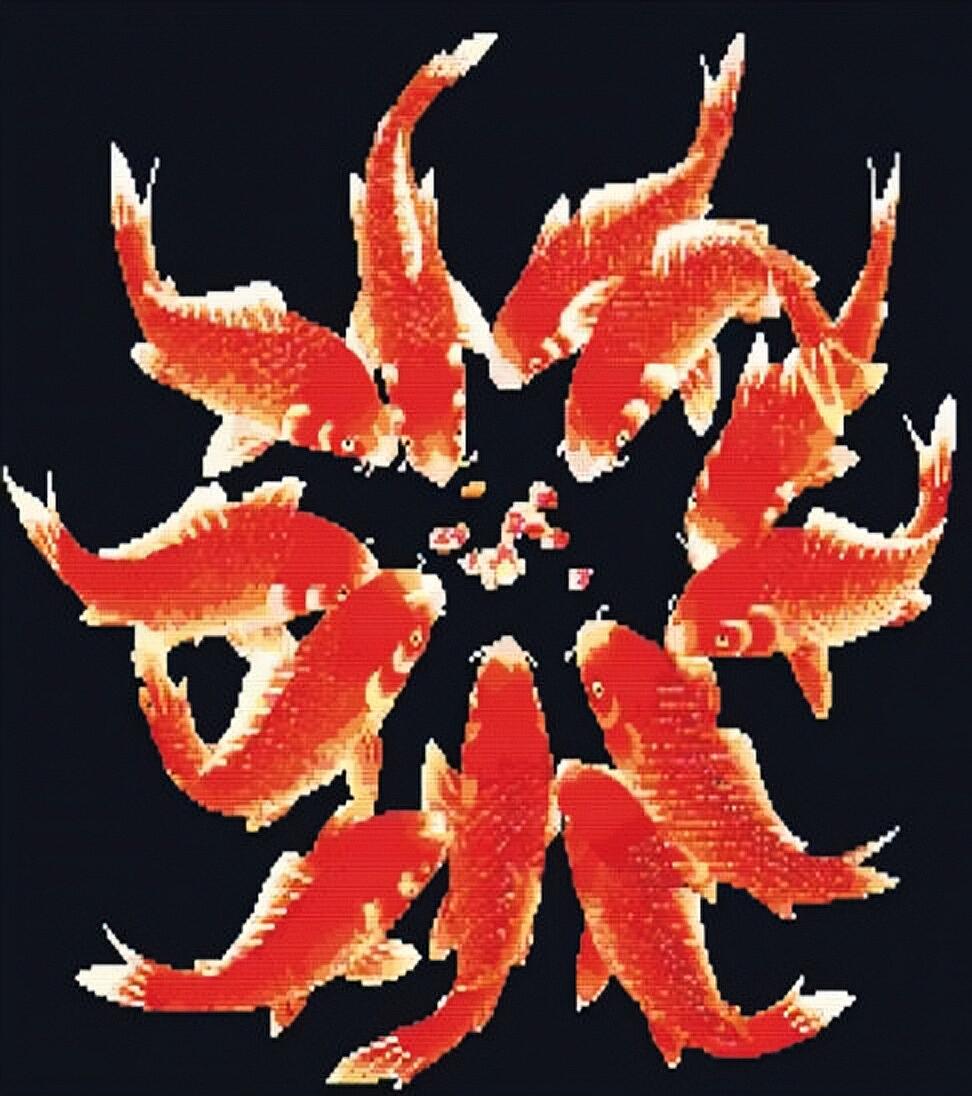 50x60cm Red carp Villa 5d diy diamond painting full drill NO FRAME