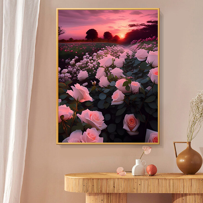 60X80CM - Flower DIY 5D Full Diamond Painting NO Frame