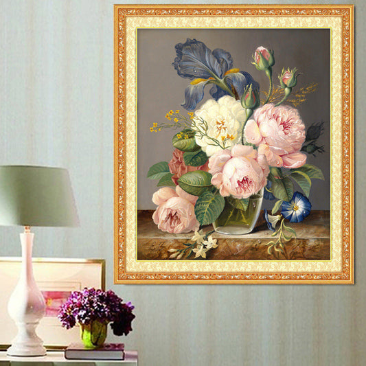 45X60CM - Flower DIY 5D Full Diamond Painting NO Frame