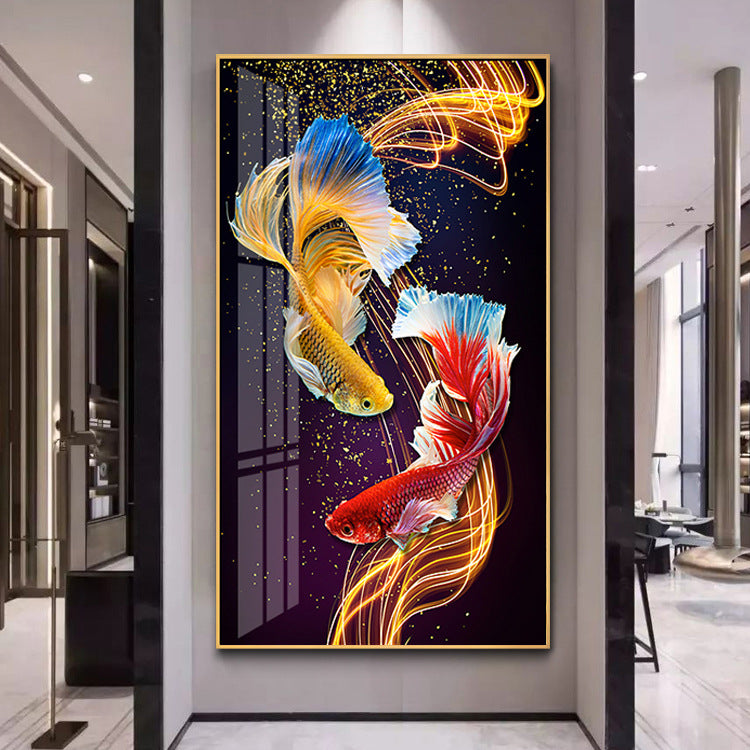60X110CM - Koi Fish DIY Product 5D Full Diamond DIY Painting NO Frame