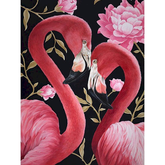 40X50CM Flamingo DIY Oil Painting By Numbers