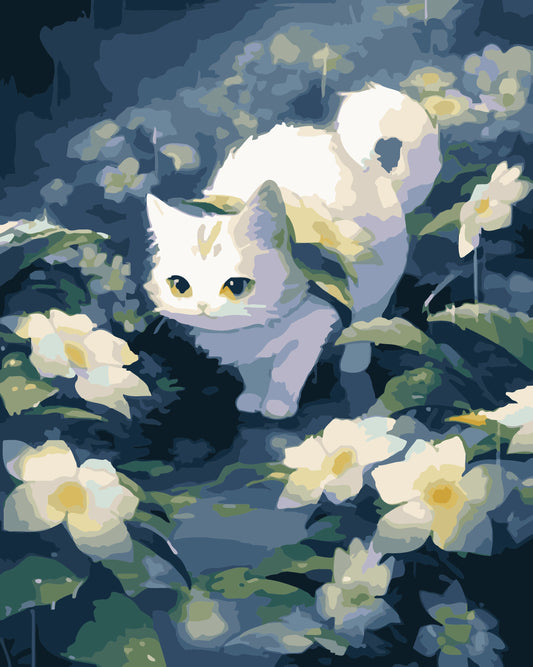 40X50CM New Cat DIY Oil Painting By Numbers
