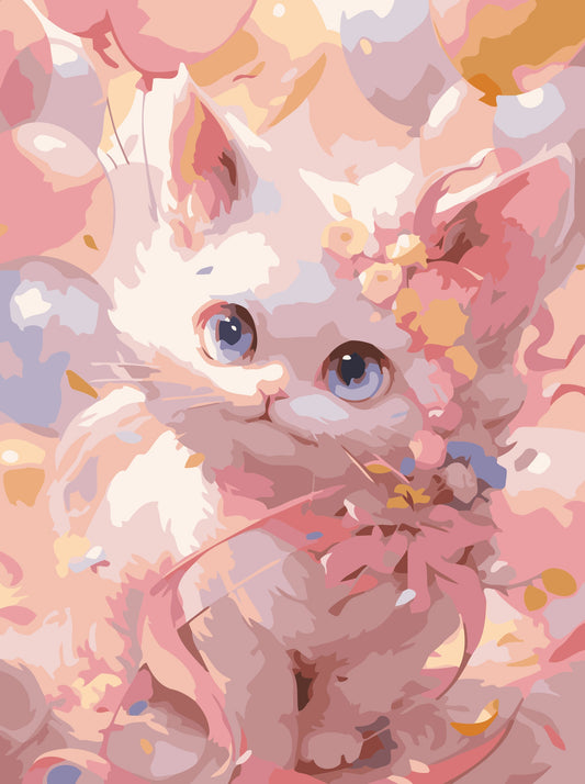 40X50CM New Cat DIY Oil Painting By Numbers