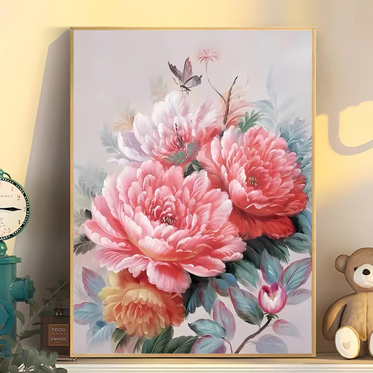 40X50CM Flower DIY Oil Painting By Numbers