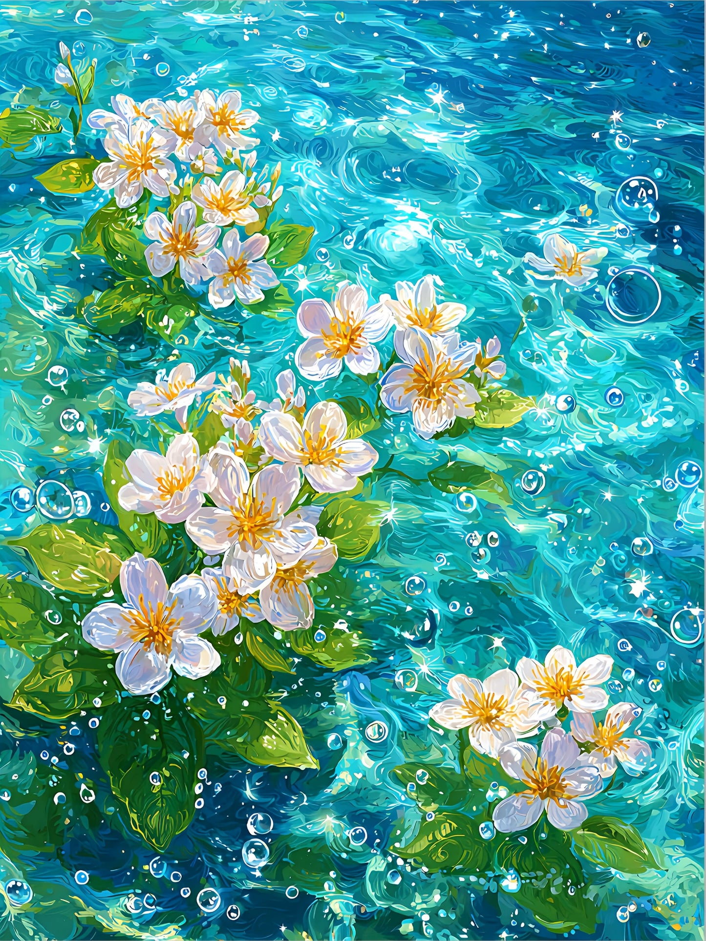 60X80CM - Landscape DIY Product 5D Full Diamond DIY Painting NO Frame Square Beads