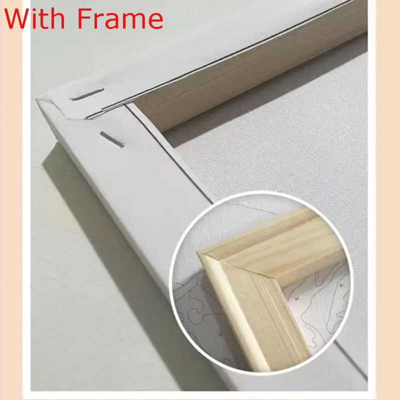 40X50CM DIY Oil Painting By Numbers WITH Frame