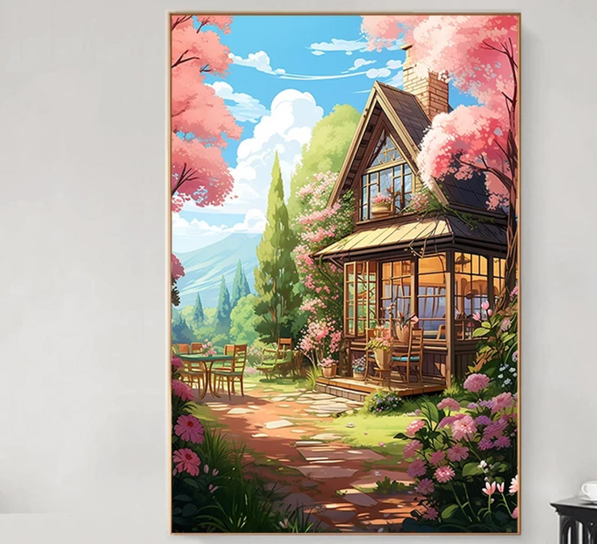 50X70CM - Beautiful House DIY 5D Full Diamond Painting NO Frame