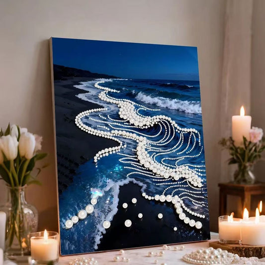 40X50CM WITH Frame DIY Pearl Painting Kits Art Painting for Home Wall Decor Gifts