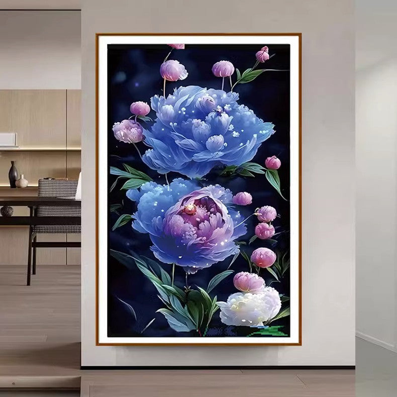 60X100CM Flower DIY Cross Stitch Kits Full Range of Embroidery 11CT 3 Strands NO Frame