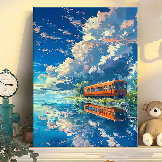 40X50CM DIY Oil Painting By Numbers WITH Frame