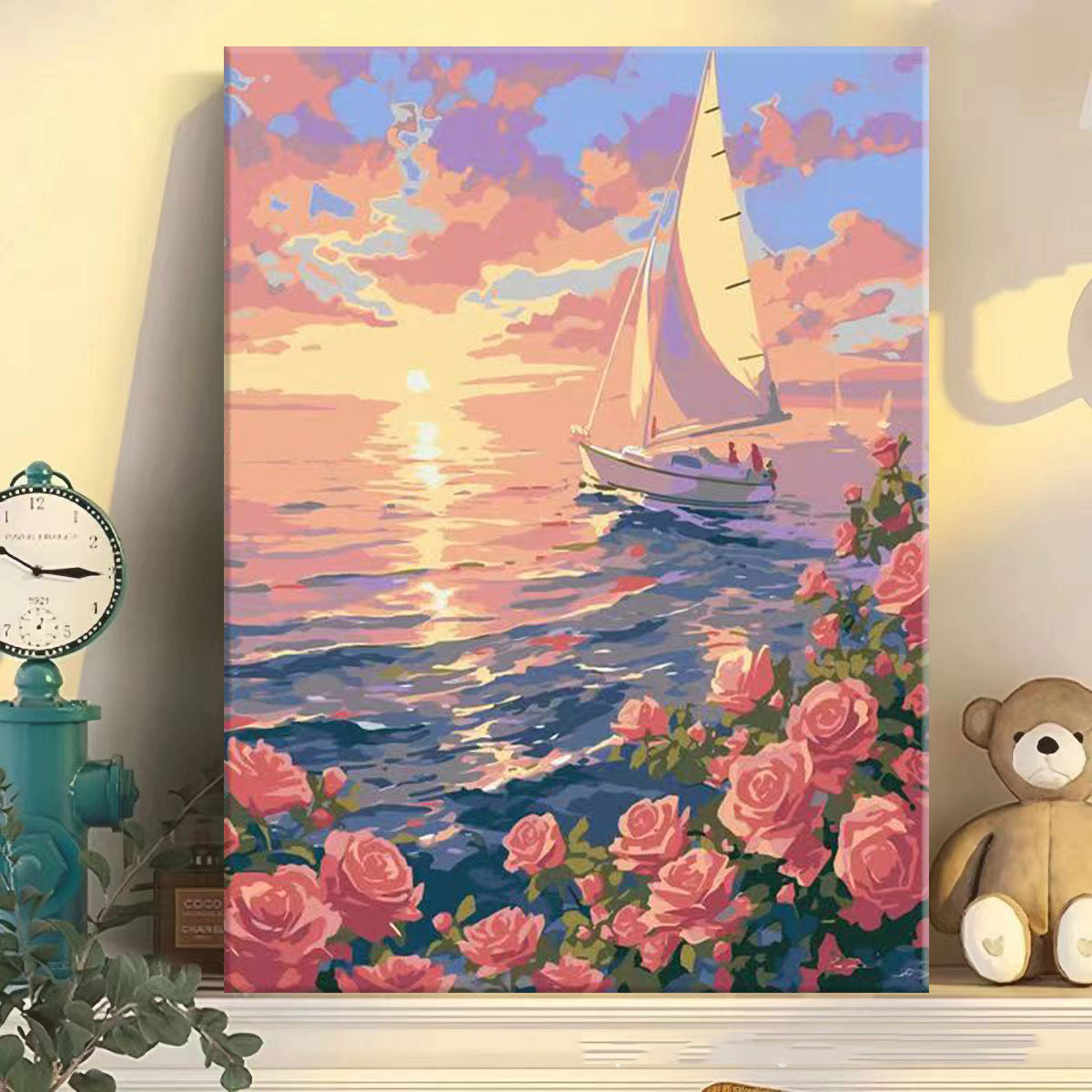 40X50CM DIY Oil Painting By Numbers WITH Frame