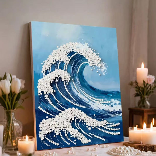 40X50CM WITH Frame DIY Pearl Painting Kits Art Painting for Home Wall Decor Gifts