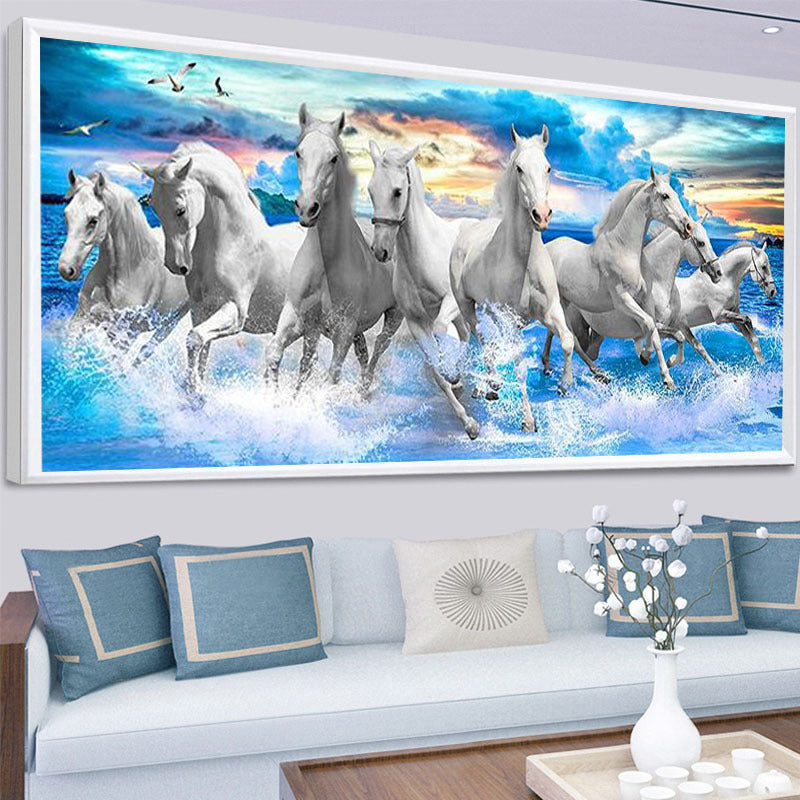 120X50CM - Horse DIY 5D Full Diamond Painting NO Frame