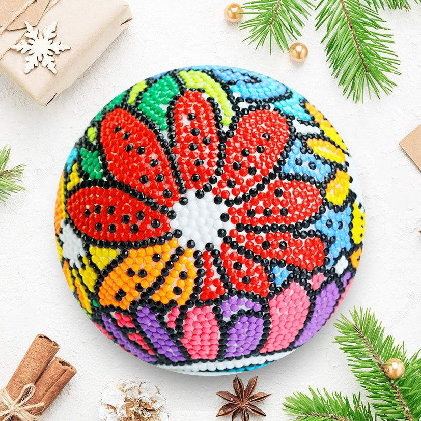 10x10CM 5D Diamond Painting Ball DIY Handmade Ornaments Ball With Holder