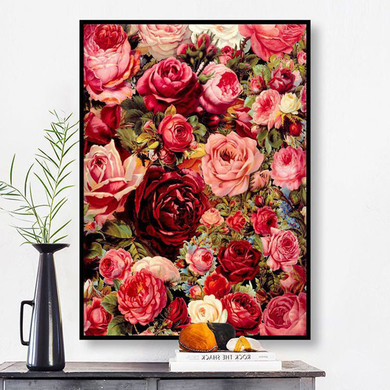 70X100CM - Rose Flower DIY 5D Full Diamond Painting NO Frame