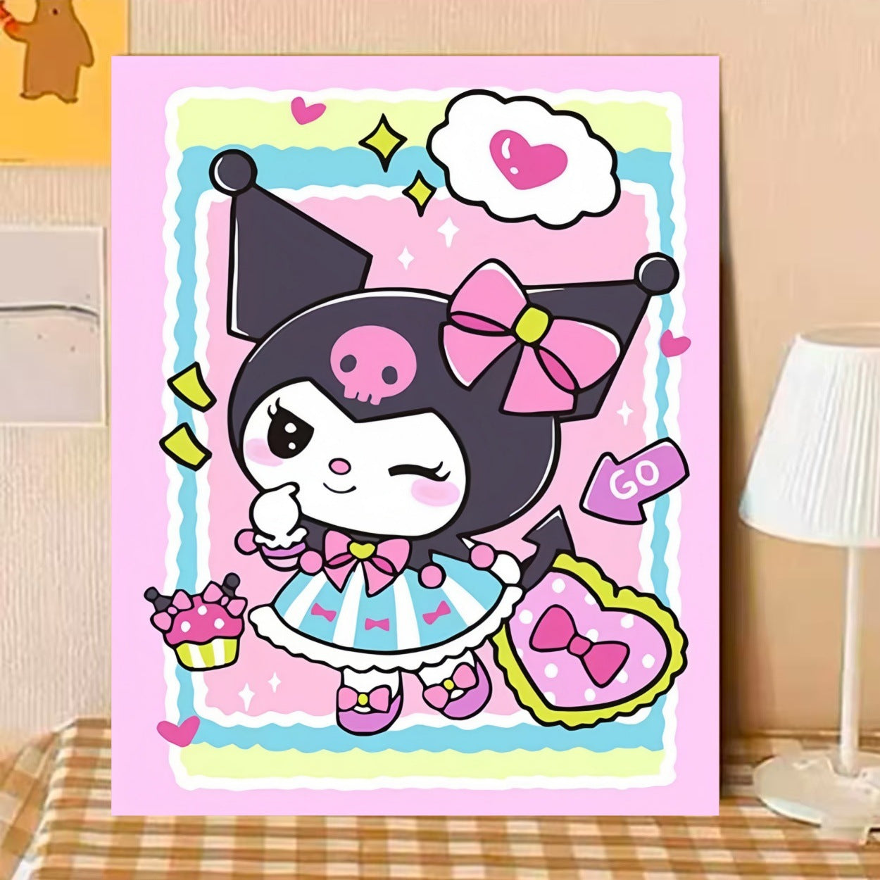 40X50CM Sanrio DIY Oil Painting By Numbers WITH Frame