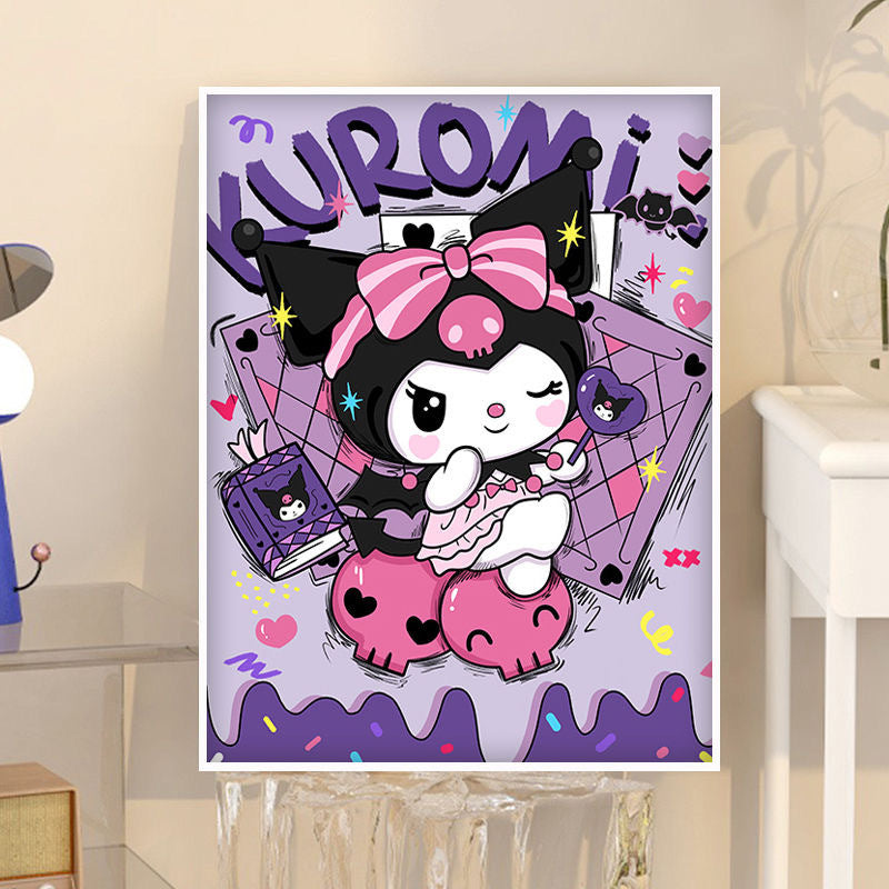 40X50CM Sanrio DIY Oil Painting By Numbers WITH Frame