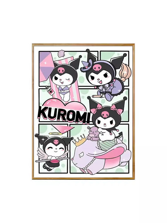 35X50CM - Kuromi DIY 5D Full Diamond Painting NO Frame