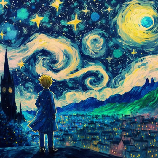 40X40CM - Starry Sky DIY 5D Full Diamond Painting NO Frame