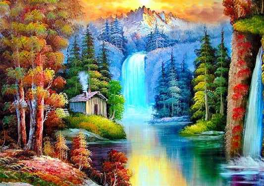 50X70CM - Landscape DIY 5D Full Diamond Painting NO Frame