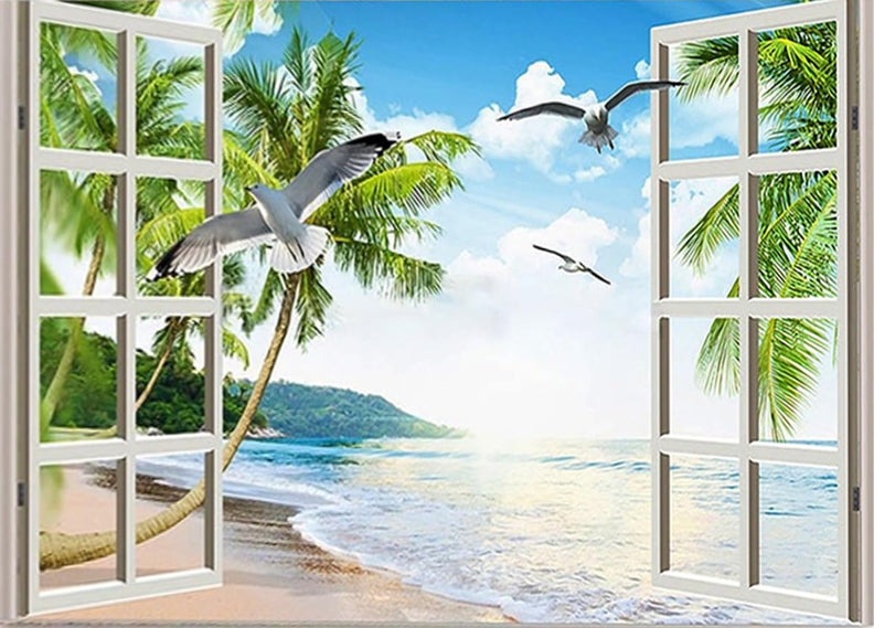 50X120CM - Window DIY 5D Full Diamond Painting NO Frame