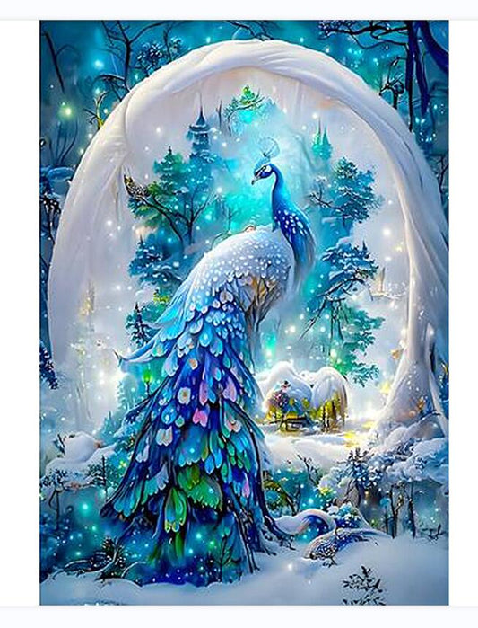 60X80CM - Peacock DIY 5D Full Diamond Painting NO Frame