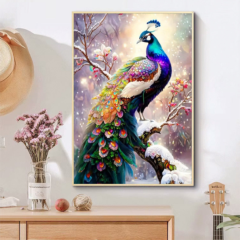 60X110CM - Peacock DIY 5D Full Diamond Painting NO Frame