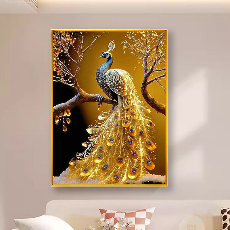 50X90CM - Peacock DIY 5D Full Diamond Painting NO Frame