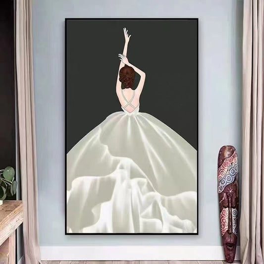 50X70CM - Girl DIY 5D Full Diamond Painting NO Frame