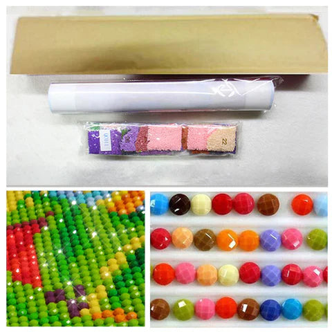 60X60CM - Two Horse DIY Product 5D Full Diamond DIY Painting NO Frame
