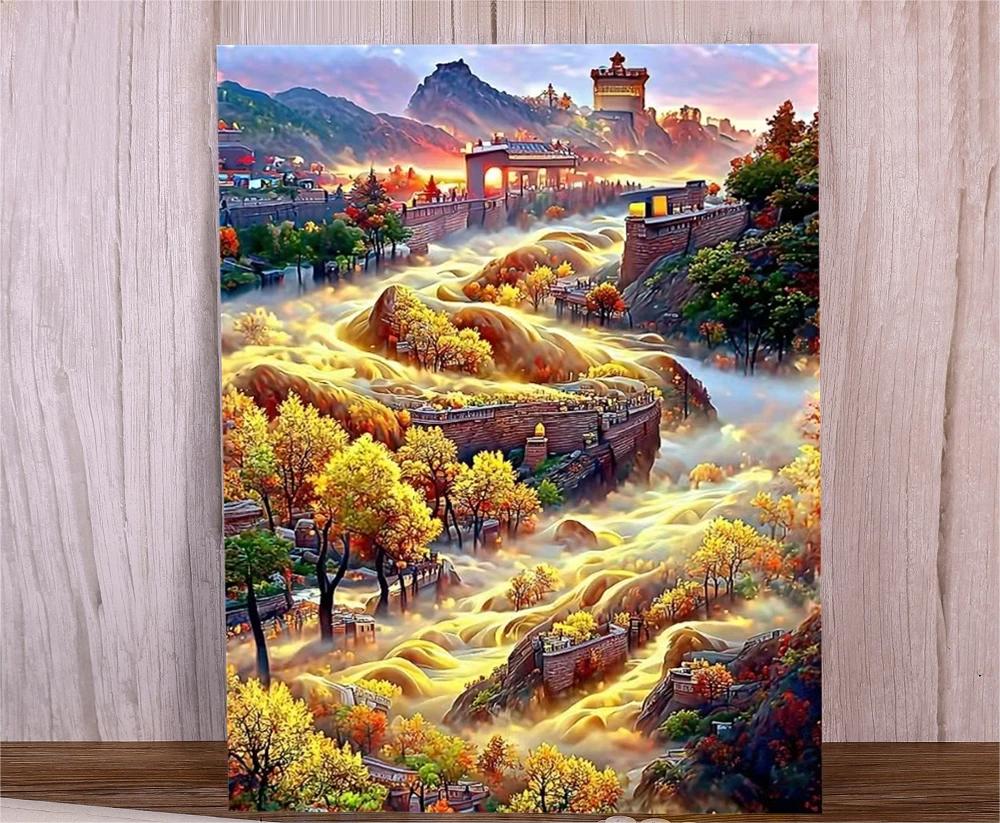 60X80CM - Four Seasons DIY 5D Full Diamond Painting NO Frame