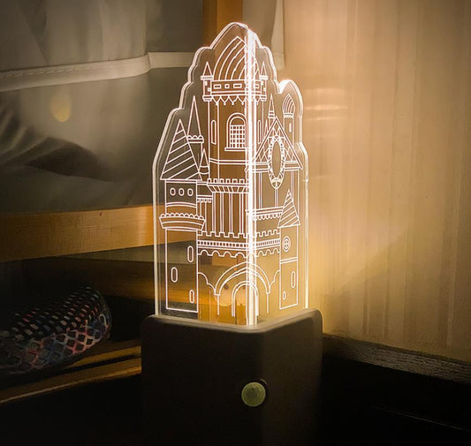 sensor light portable castle lamp