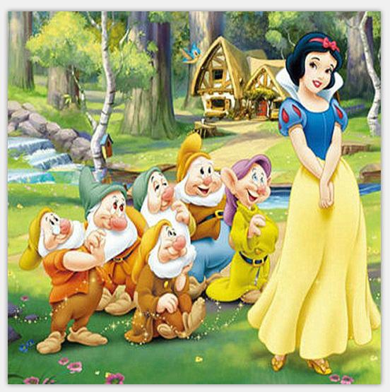 36*36CM-Snow white and the Seven Dwarfs-5D Full Diamond Painting DIY Pictures