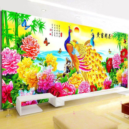 120X50CM-Flower-5D Full Diamond Painting DIY Pictures