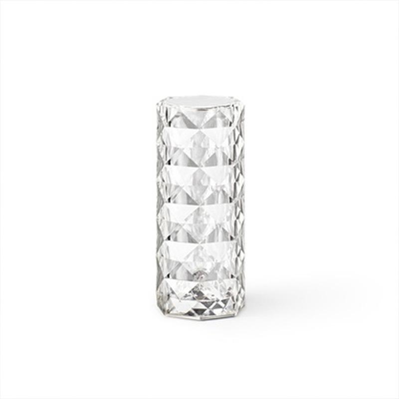 ins Spain rose crystal table lamp-Three-color touch switch [Charging model]