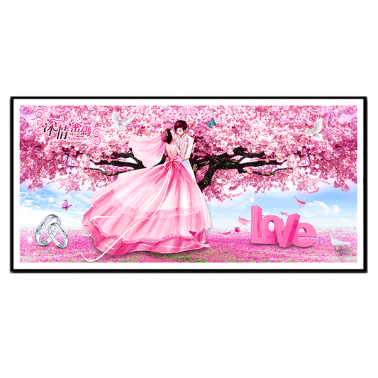 120x60CM Wedding 5D Full Diamond Painting NO Frame