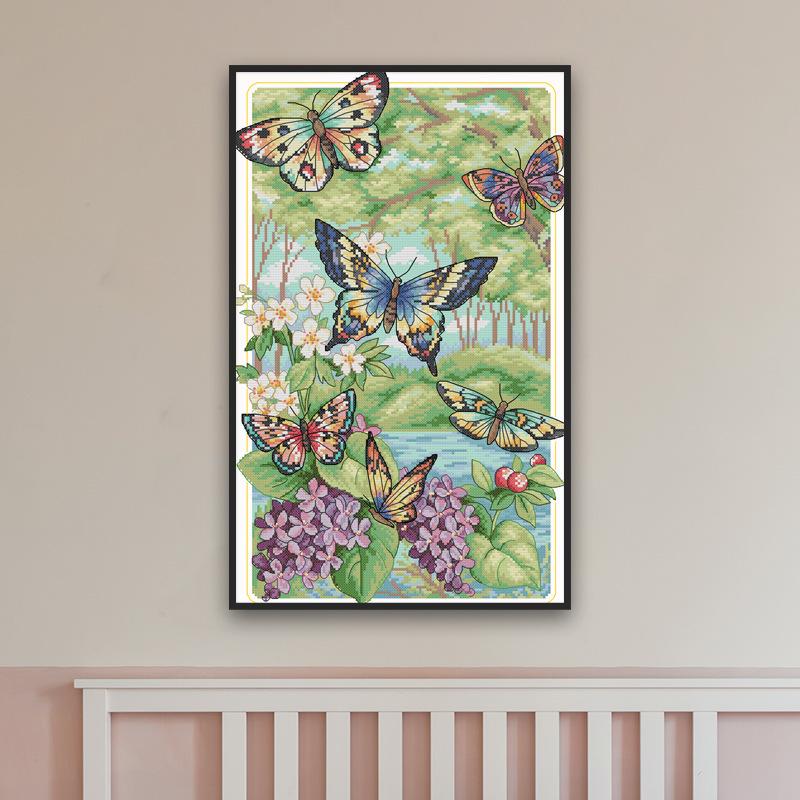 40x60CM Butterfly forest Full Diamond Painting NO Frame Round diamond