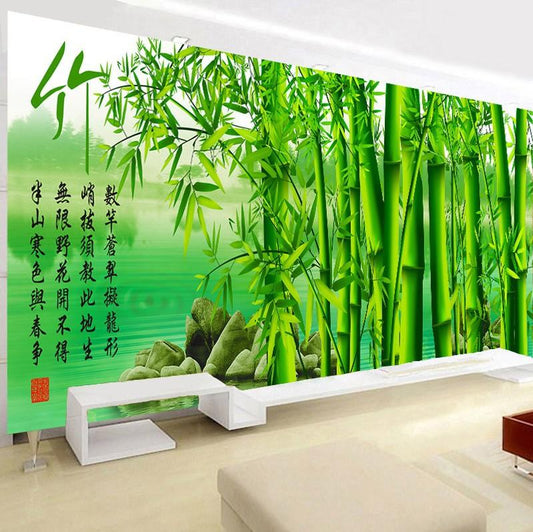 120x40CM Bamboo Full Diamond Painting NO Frame Round diamond