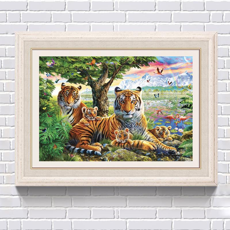 120X80CM-Tiger -DIY 5D full Diamond Painting NO FRAME