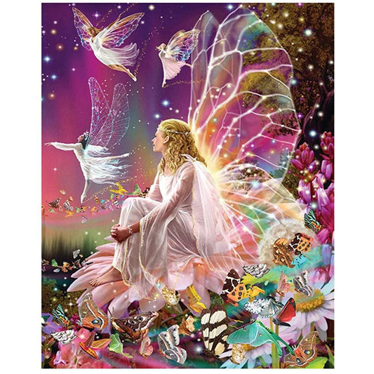 25x30CM Angel butterfly little girl 5D Full Diamond Painting DIY Pictures