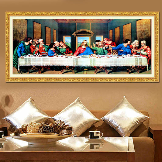 60X120cm The Last Supper  NO Framed Prints Painting Canvas Wall Art For Living Room Home Decor