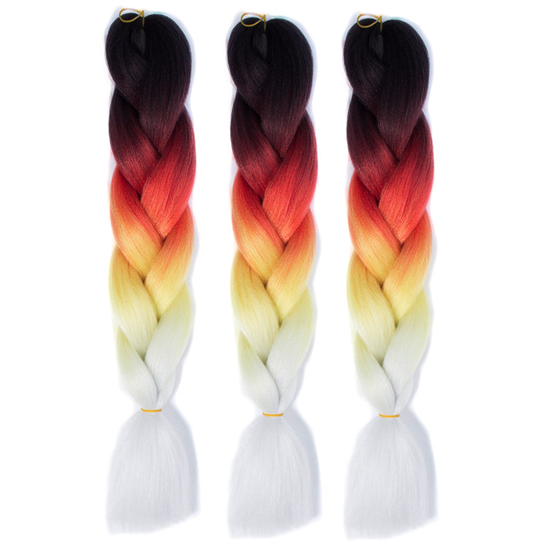 (each color 3pcs) braids African dirty braids wig