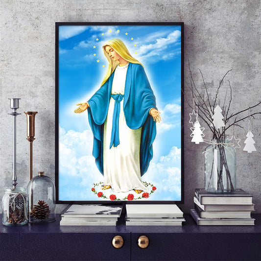 60x80CM Mary Full Diamond Painting NO Frame Round diamond