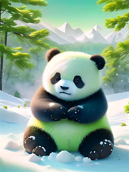 40X50CM Panda DIY Oil Painting By Numbers