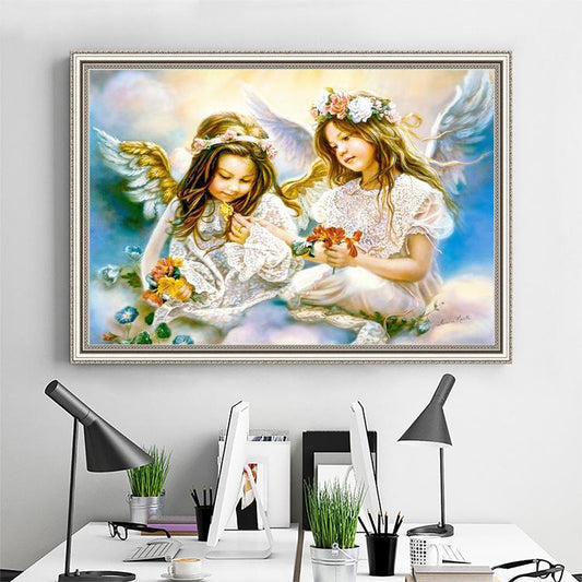 60x45CM Angel 5D Full Diamond Painting DIY Pictures