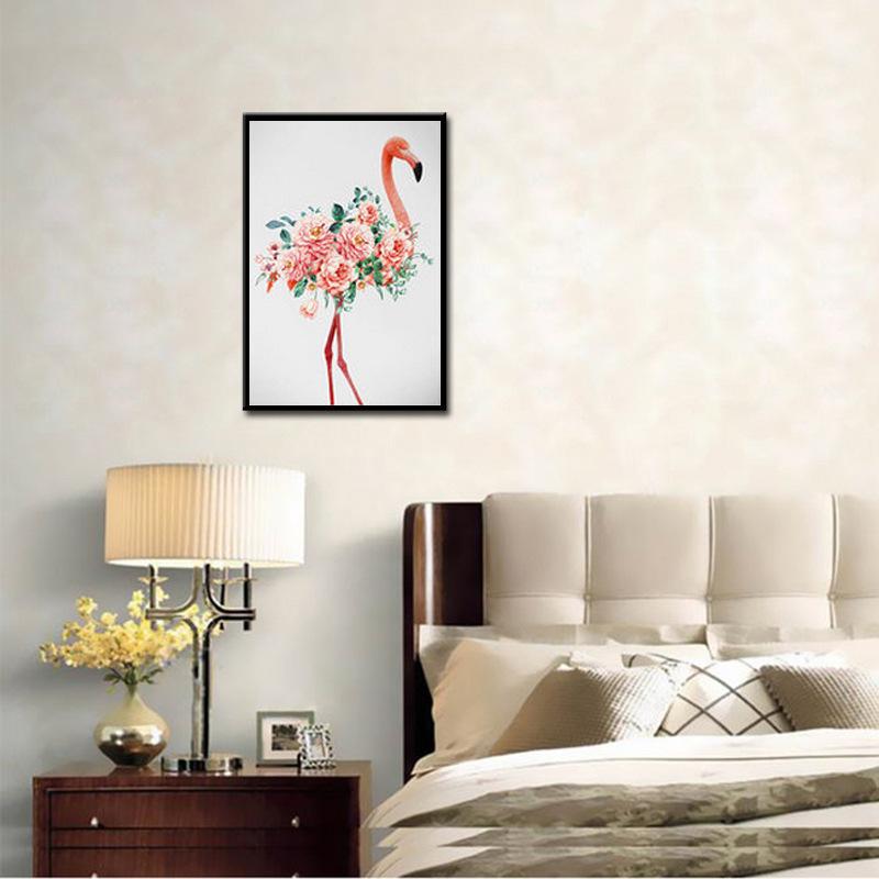 50x70cm Flamingo Cross Stitch Kits 11CT Stamped Full Range of Embroidery Starter Kit for Beginners Pre-Printed Pattern