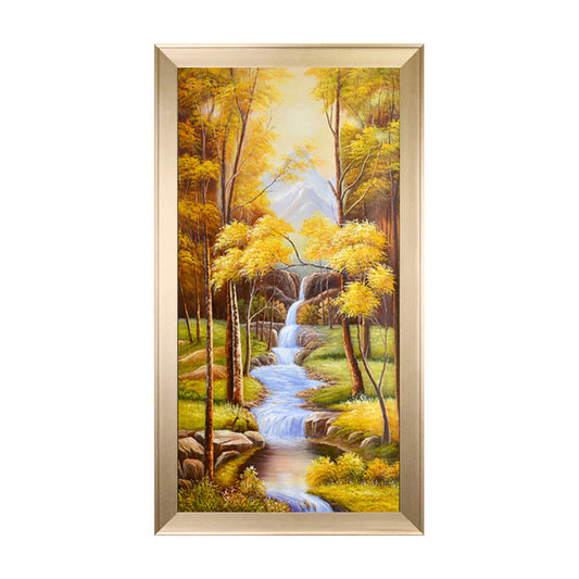 50x80CM Autumn River 5D Full Diamond with AB beads Painting NO Frame A7739