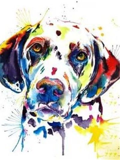 Dog No Framed DIY Oil Painting By Numbers 40*50CM